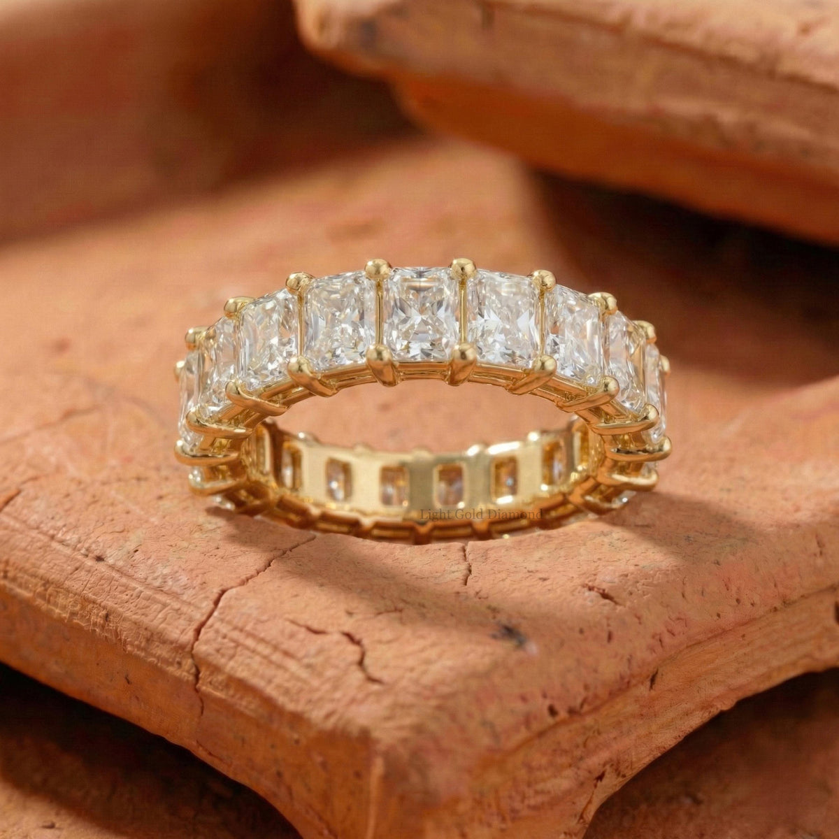 Radiant Cut Lab Grown Diamond Eternity Band