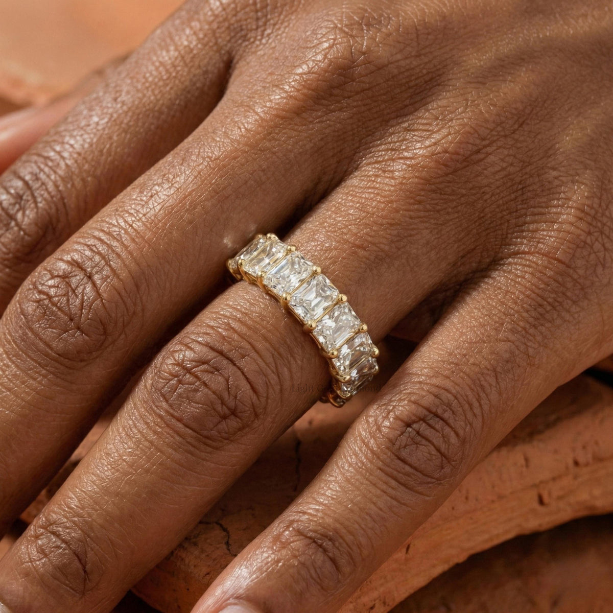 Radiant Cut Lab Grown Diamond Eternity Band