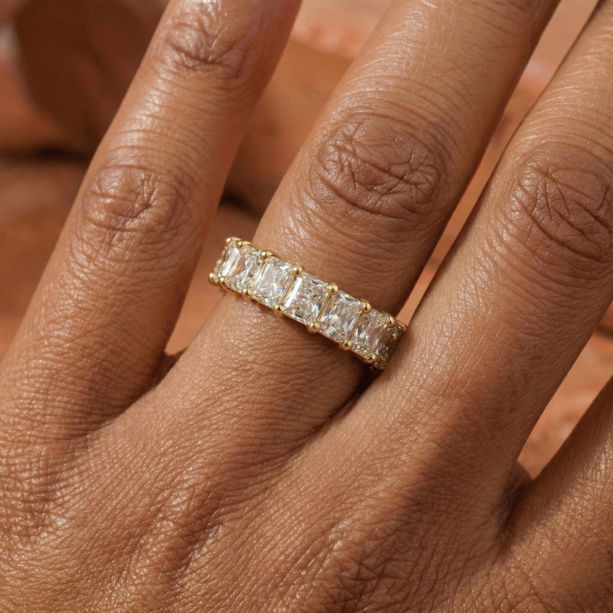 Radiant Cut Lab Grown Diamond Eternity Band