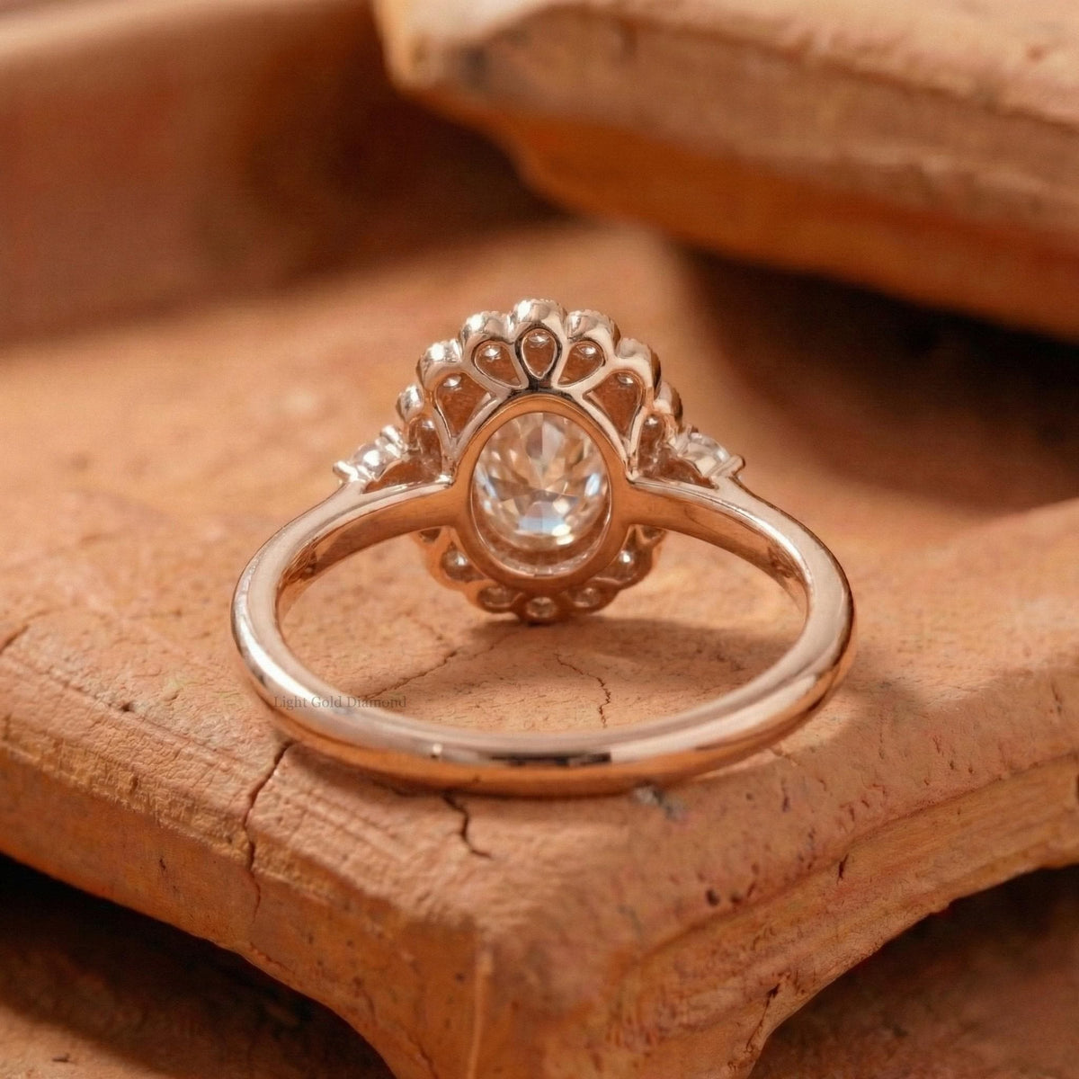 Oval Cut Lab Grown Diamond Engagement Ring