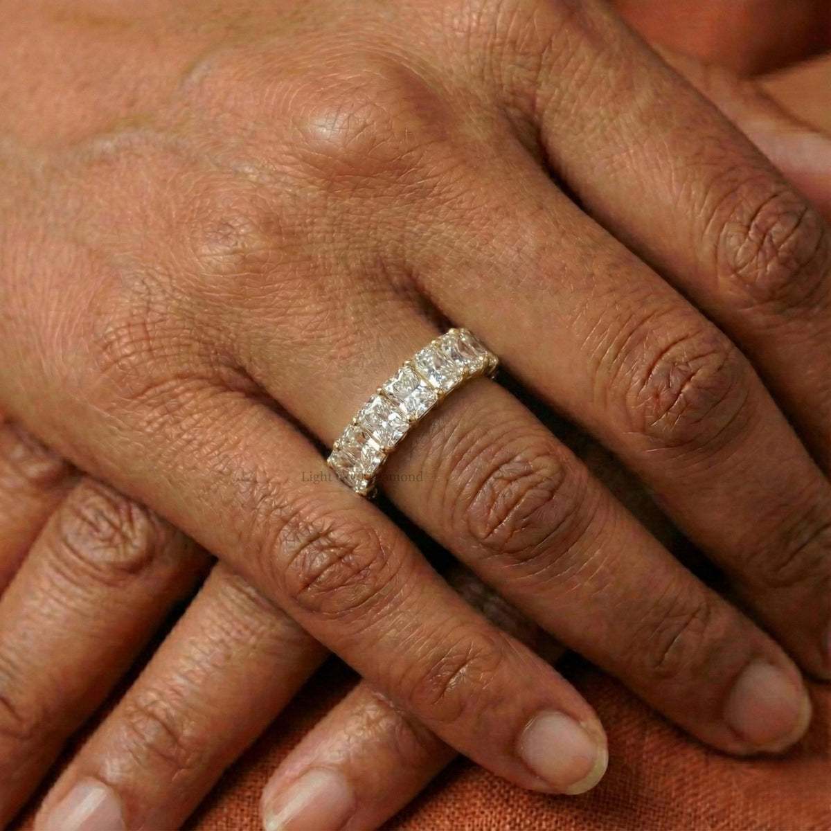 Radiant Cut Lab Grown Diamond Eternity Band