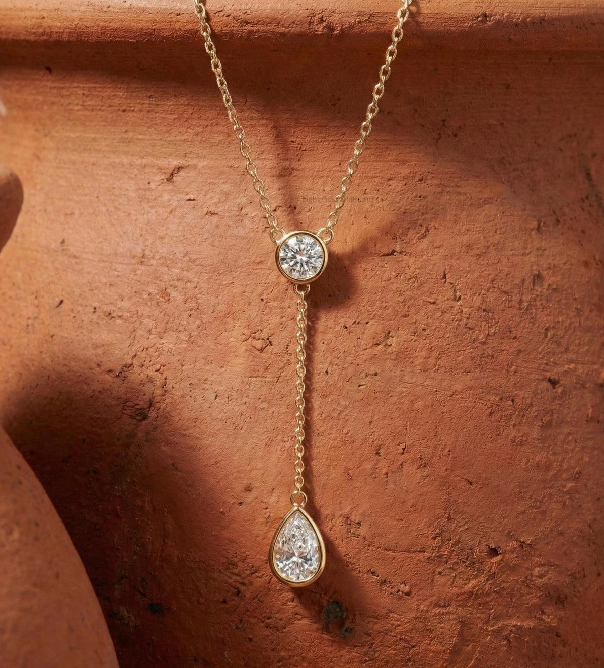 Lab Grown Diamond Lariat Necklace