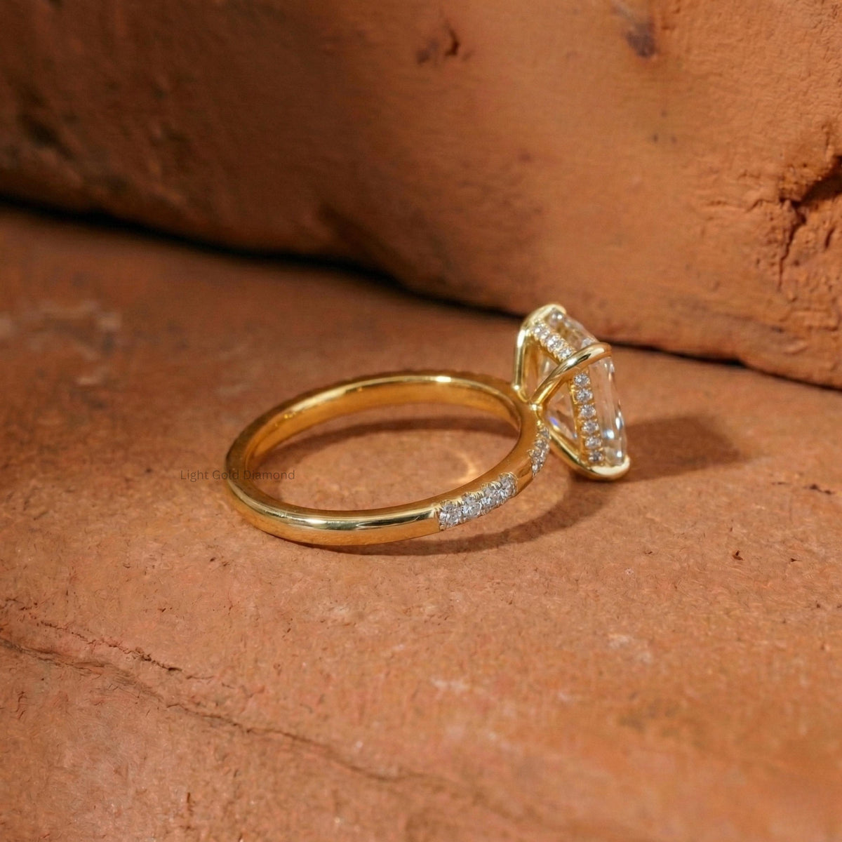 IGI Certified Radiant Cut Lab Grown Diamond Ring