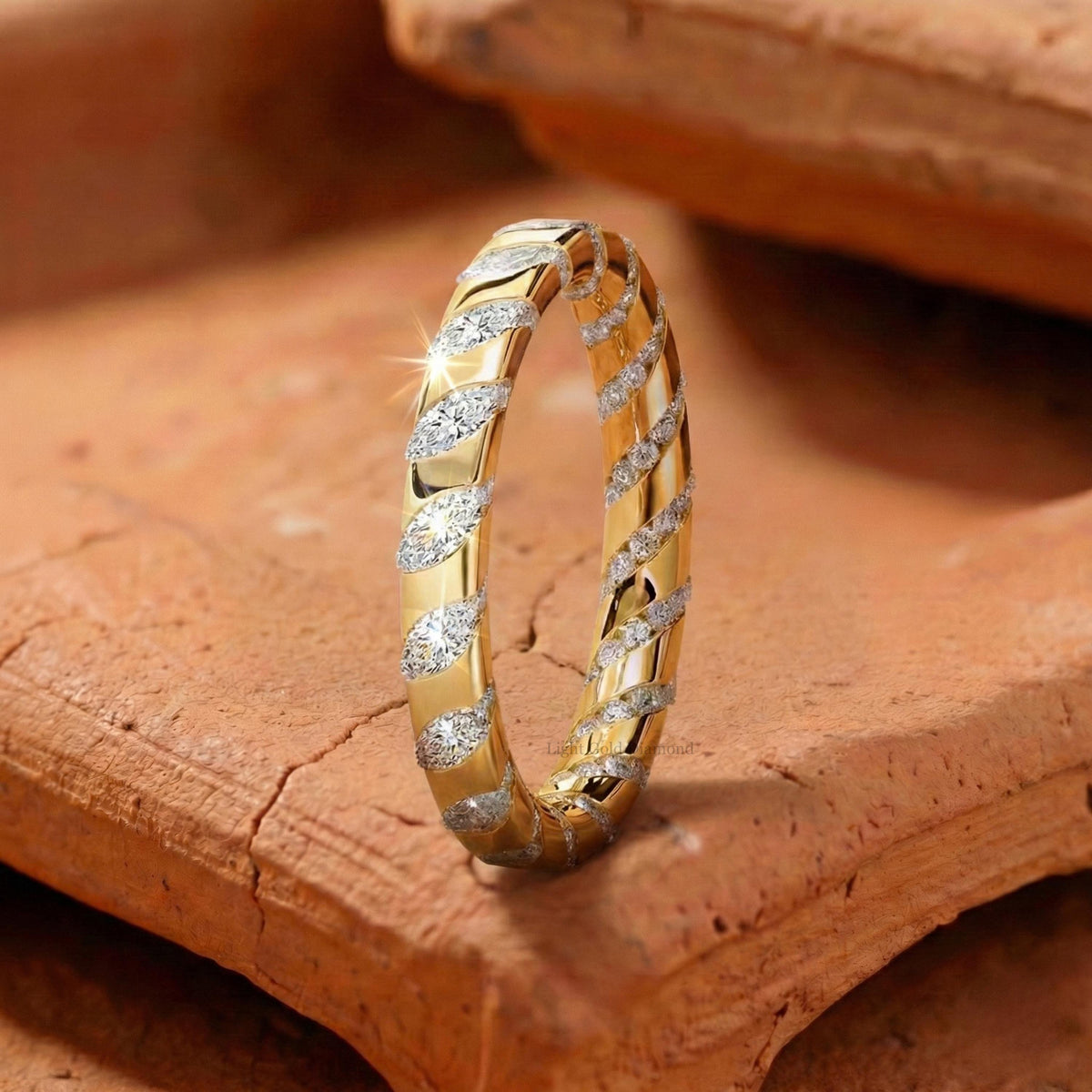 Marquise & Round Cut Lab Grown Diamond Eternity Band