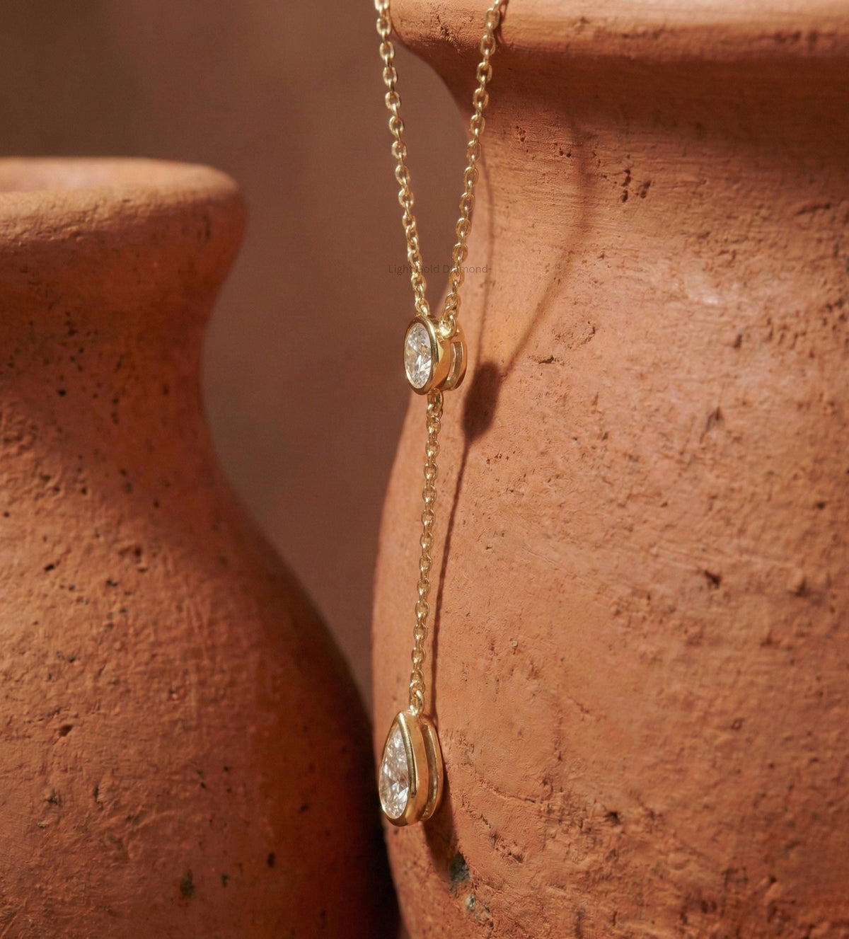 Lab Grown Diamond Lariat Necklace