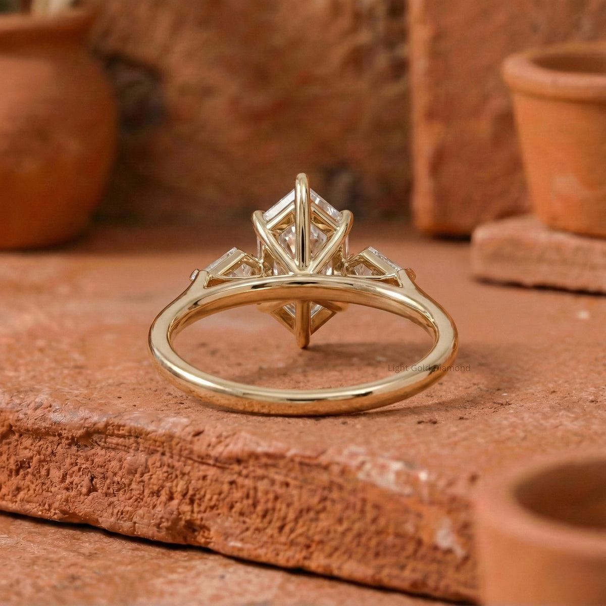 IGI Certified Hexagon Lab Grown Diamond Ring