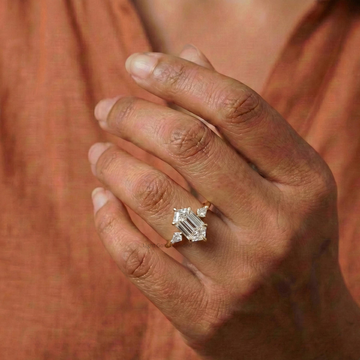 IGI Certified Hexagon Lab Grown Diamond Ring