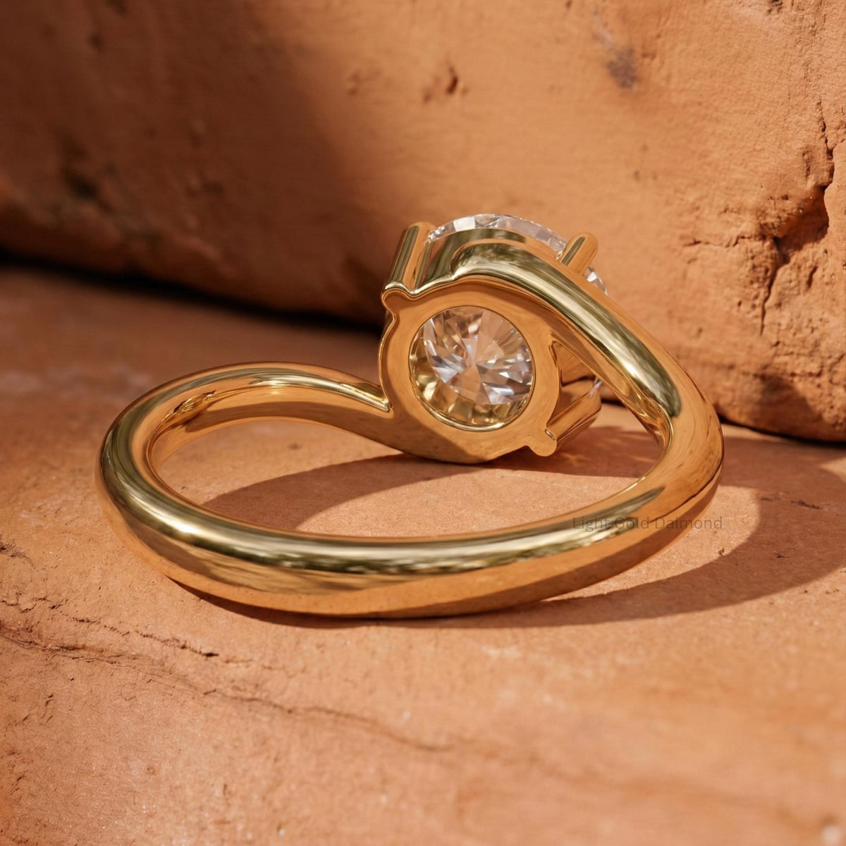 Lab Grown Round Diamond Solitaire Engagement Ring