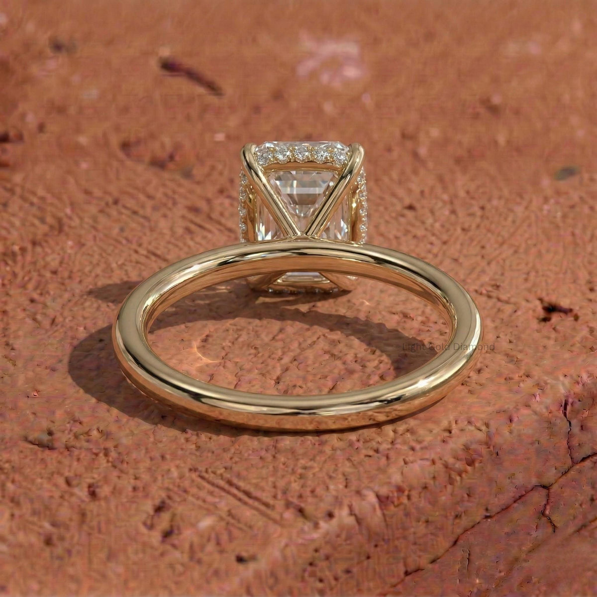 Radiant Cut Lab Grown Diamond Solitaire Engagement Ring