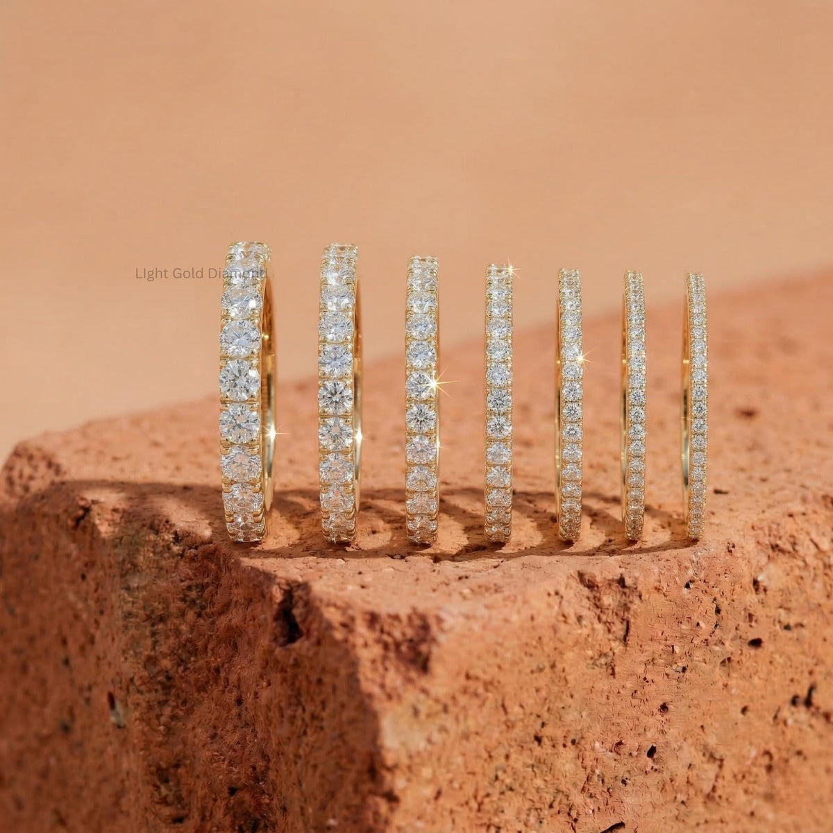 Lab Grown Pave Round Diamond Eternity Band