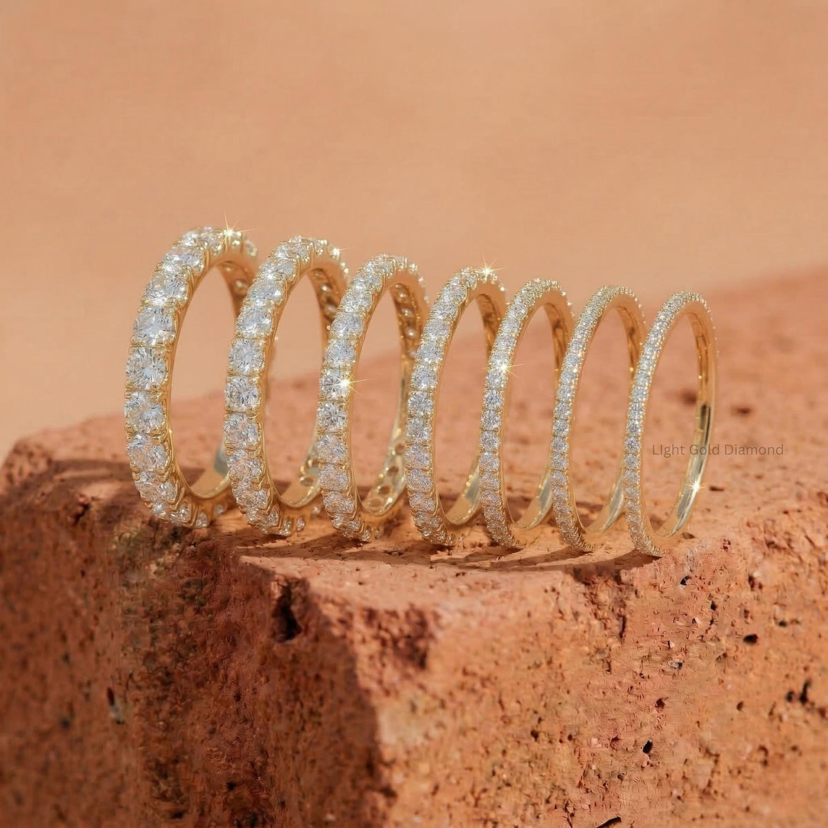 Lab Grown Pave Round Diamond Eternity Band