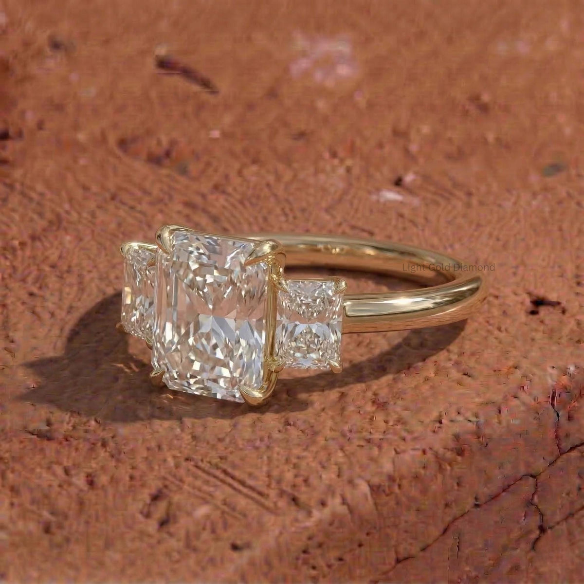 Radiant Cut Lab Grown Diamond Engagement Ring