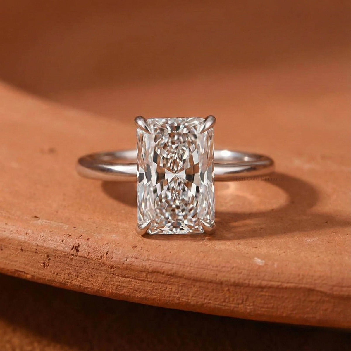 Radiant Cut Lab Grown Diamond Engagement Ring