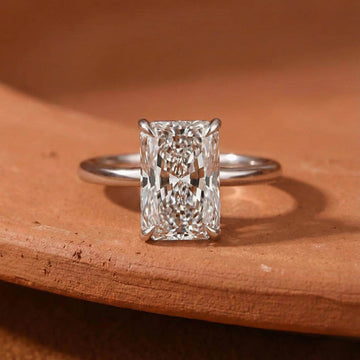 Radiant Cut Lab Grown Diamond Engagement Ring