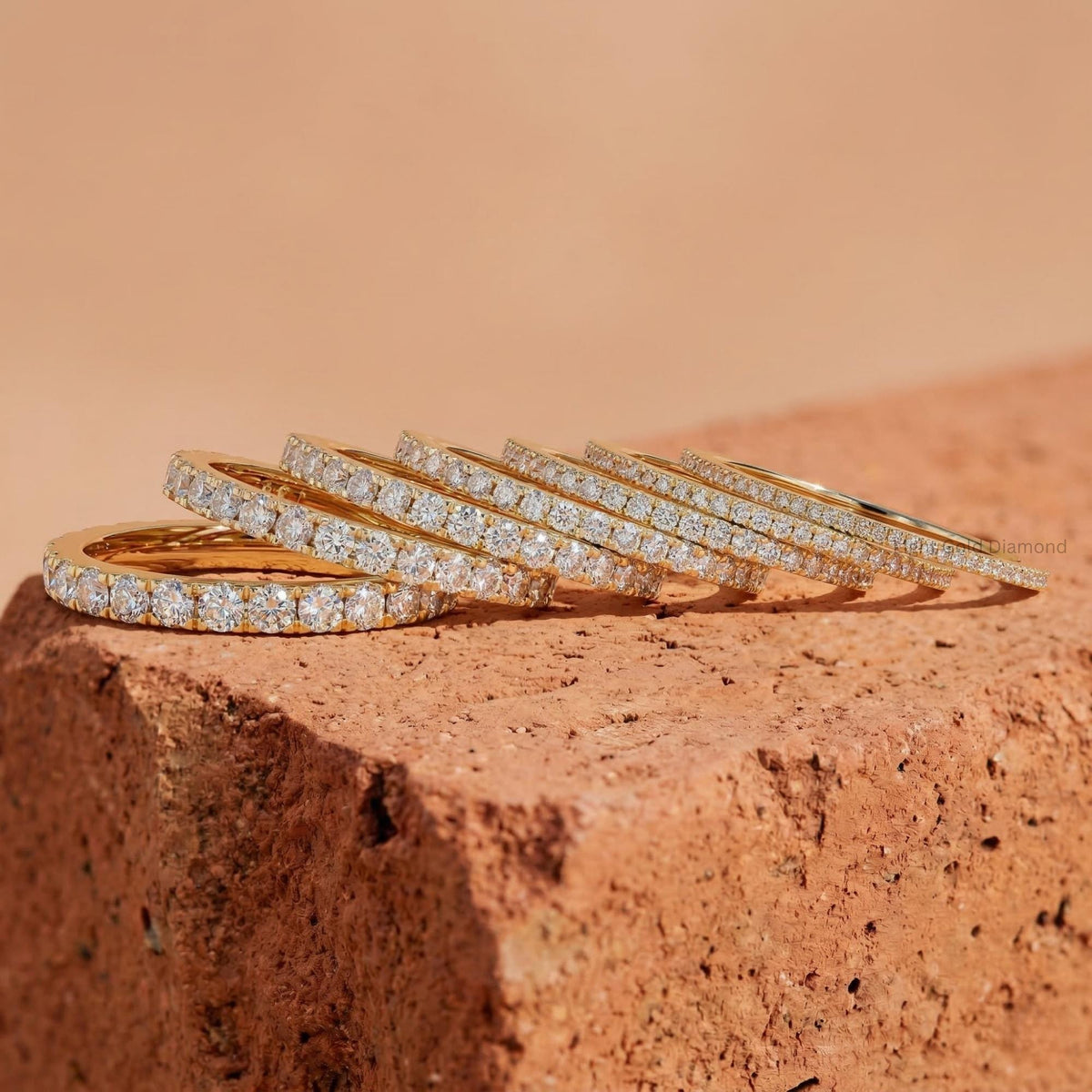 Lab Grown Pave Round Diamond Eternity Band