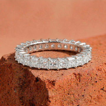 3MM Princess Cut Diamond Eternity Band