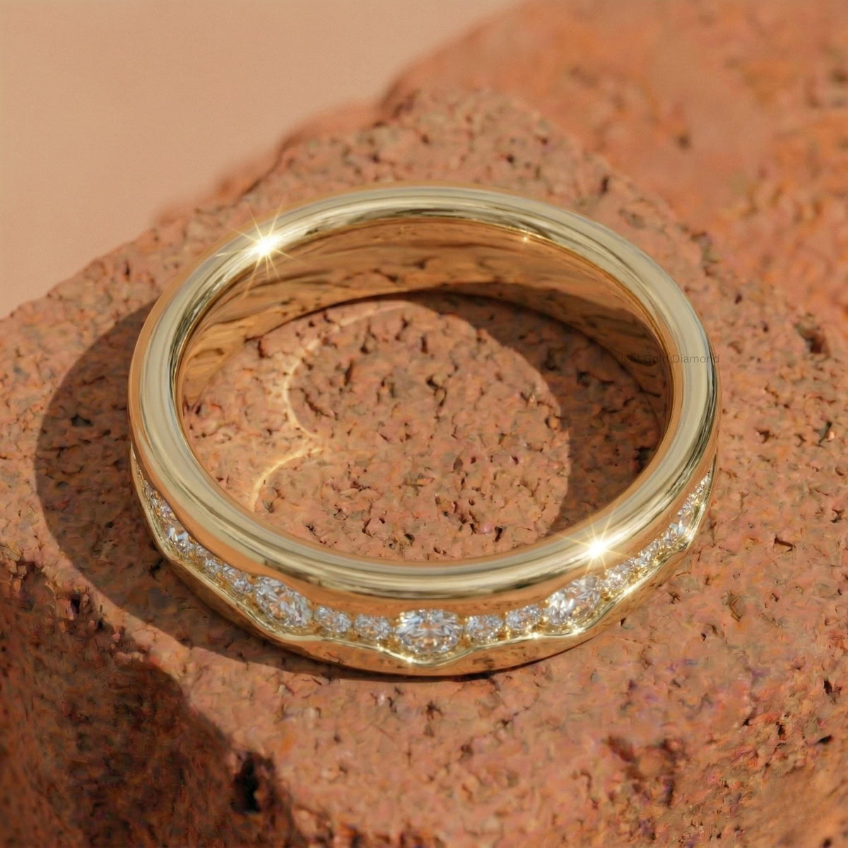 Pave Diamond Eternity Wedding Band