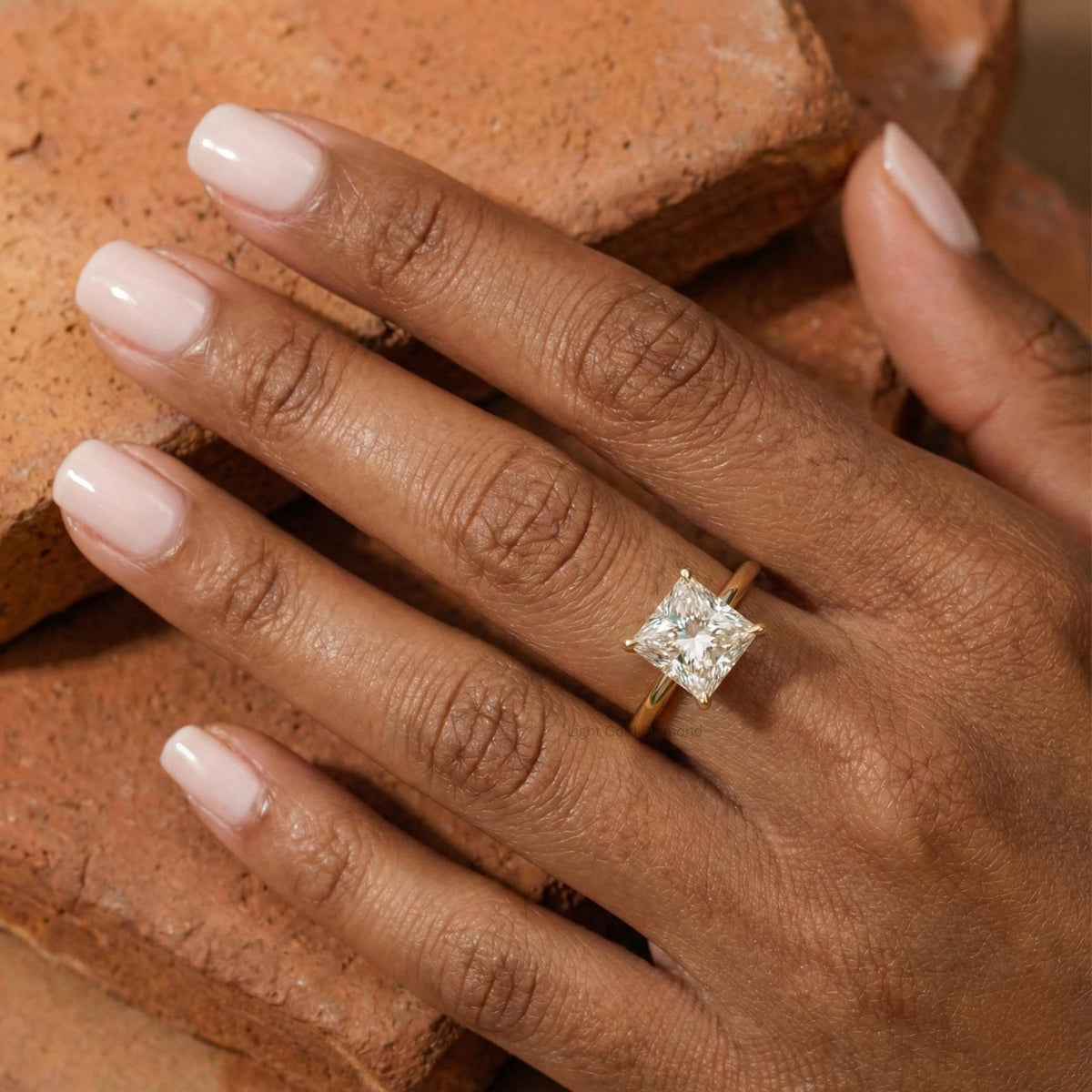 Princess Lab Grown Diamond Solitaire Ring