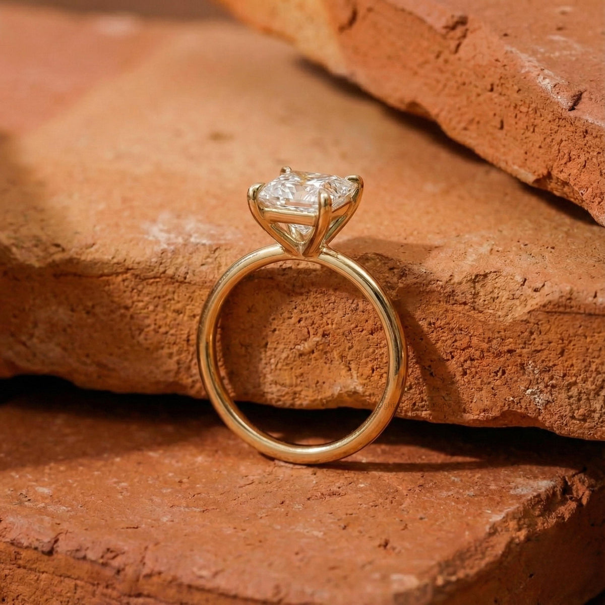 Princess Lab Grown Diamond Solitaire Ring
