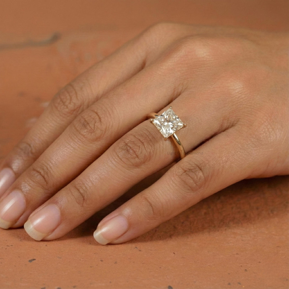 Princess Lab Grown Diamond Solitaire Ring