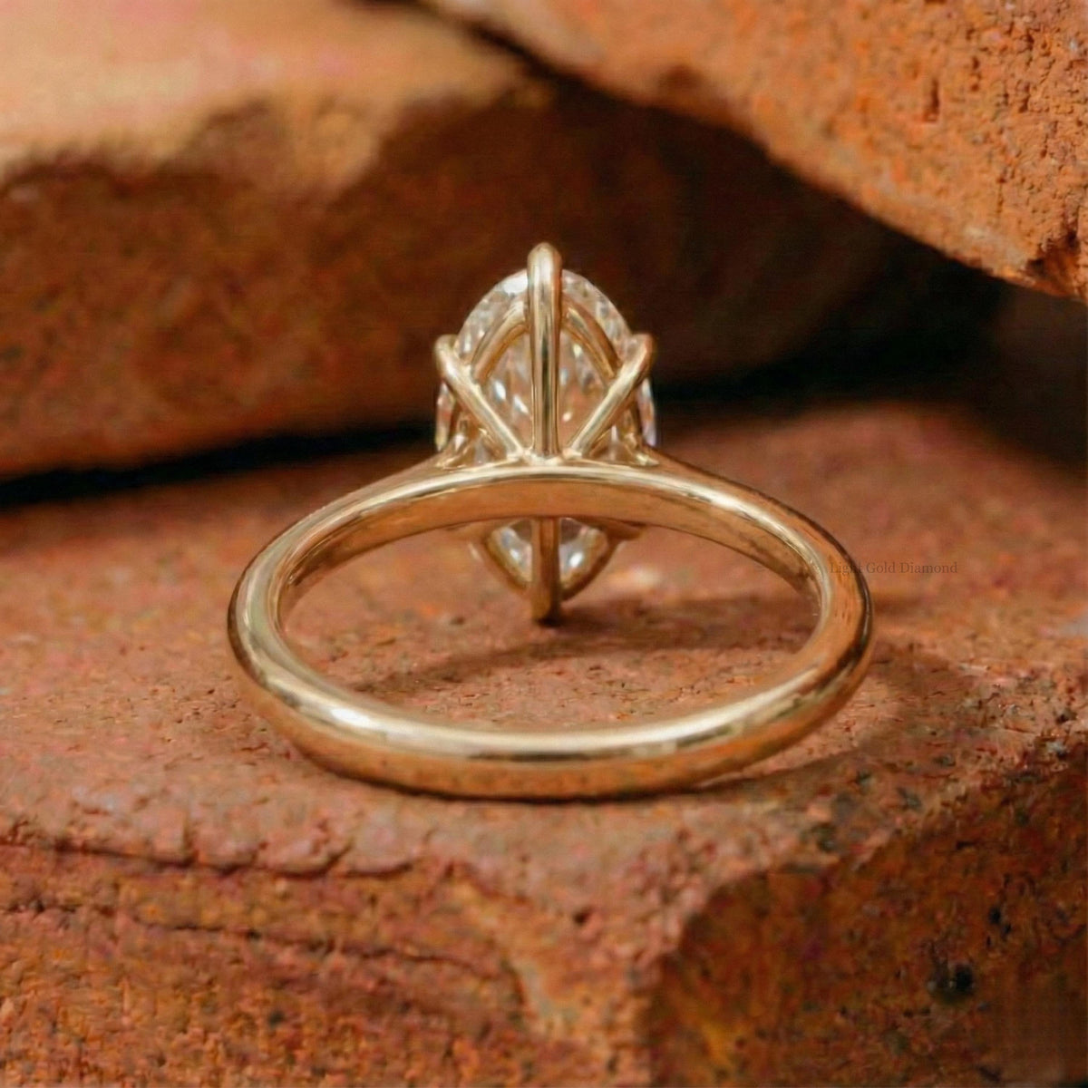 2 Carat Lab Grown Marquise Diamond Ring