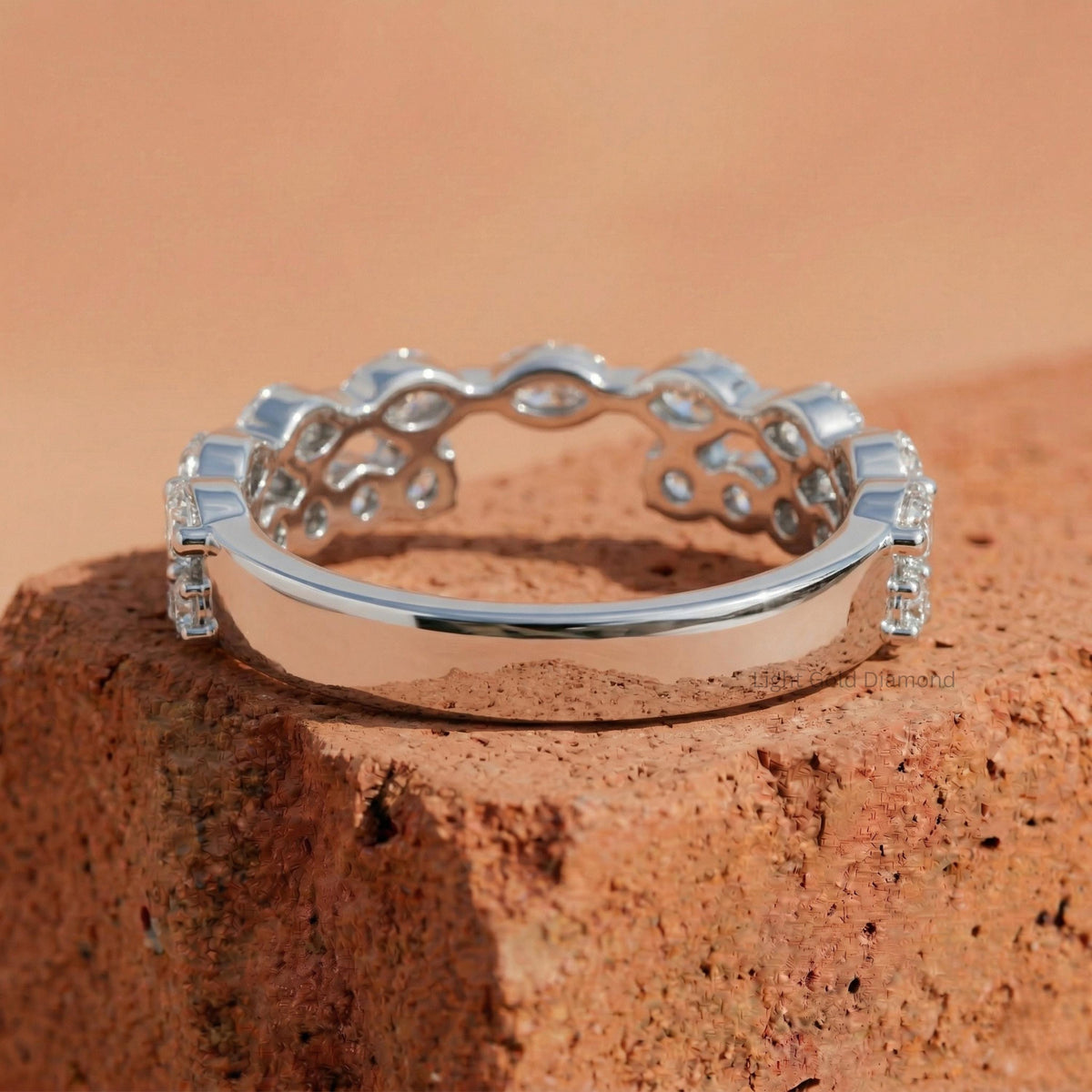 Round & Marquise Cut Diamond Enhancer Ring