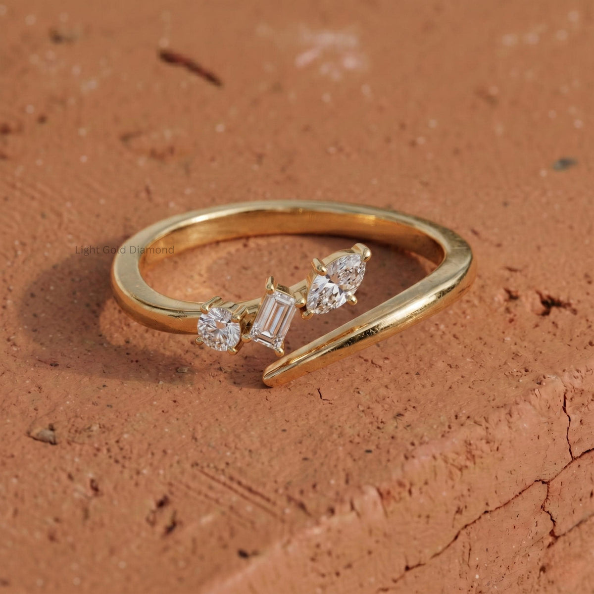 Lab Grown Diamond Bypass Ring