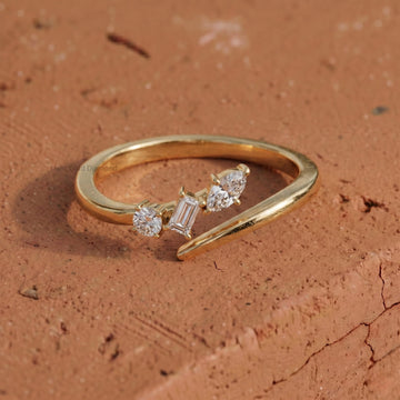 Lab Grown Diamond Bypass Ring
