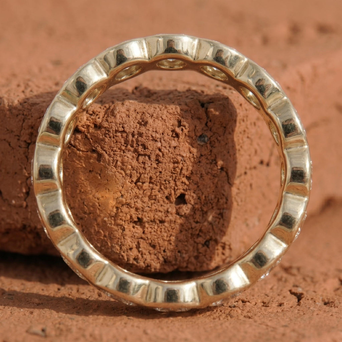 East West Oval Cut Lab Grown Diamond Eternity Band