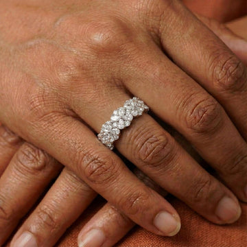 Lab Grown Diamond Nature Inspired Wedding Band
