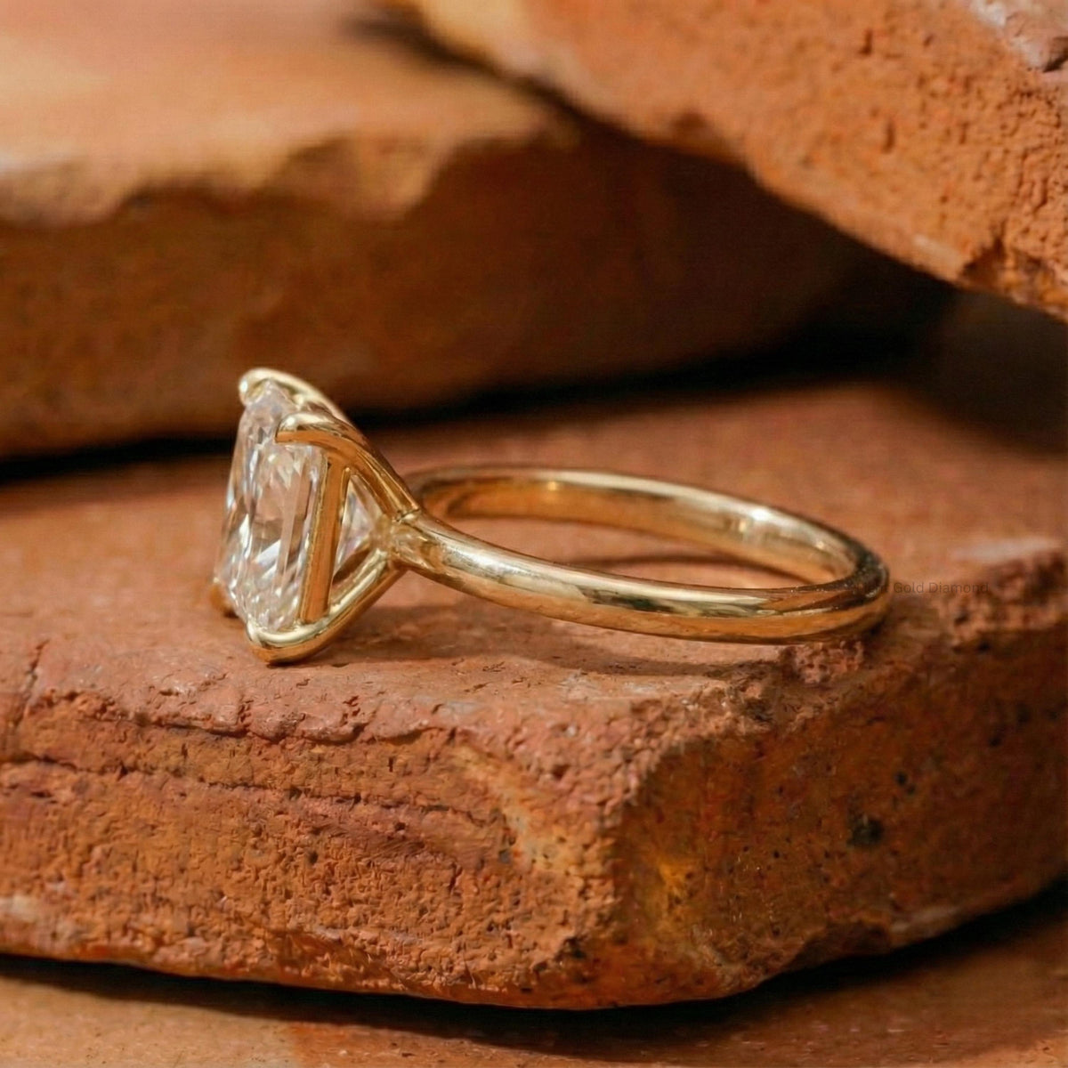 Princess Lab Grown Diamond Solitaire Ring