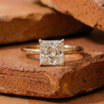Princess Lab Grown Diamond Solitaire Ring