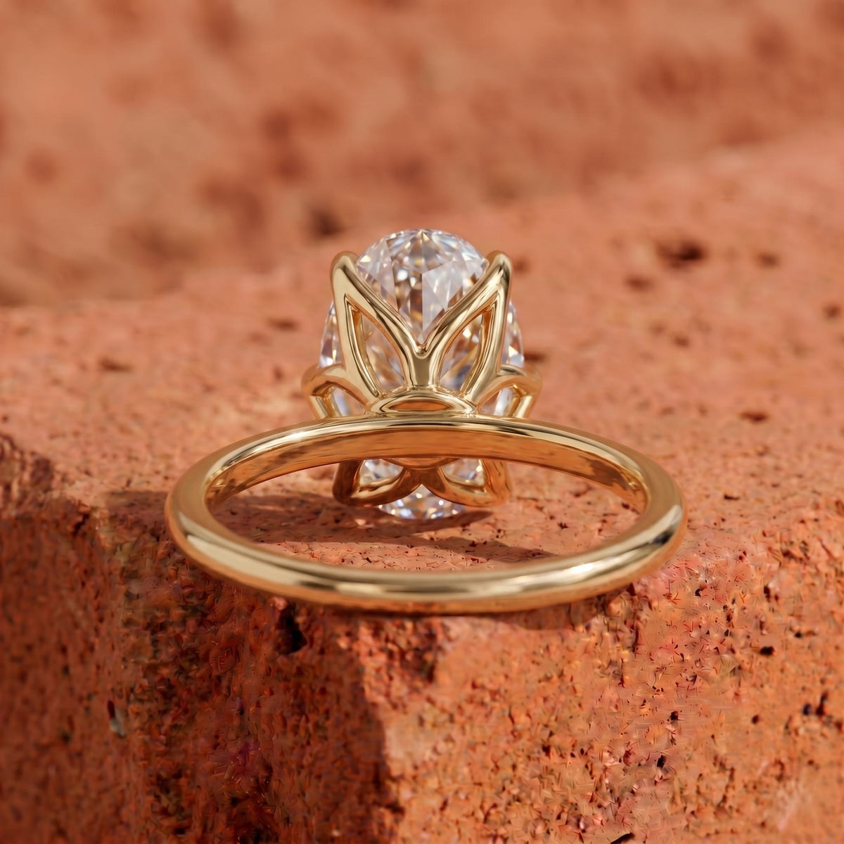 7 Carat Oval Lab Grown Diamond Engagement Ring