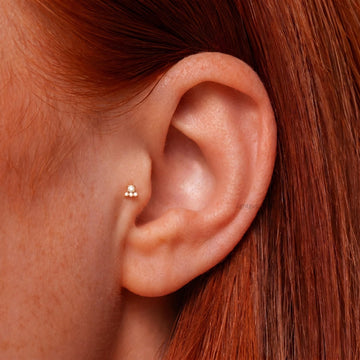 14K Solid Gold Cartilage Earrings