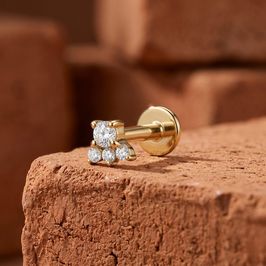 14K Solid Gold Cartilage Earrings