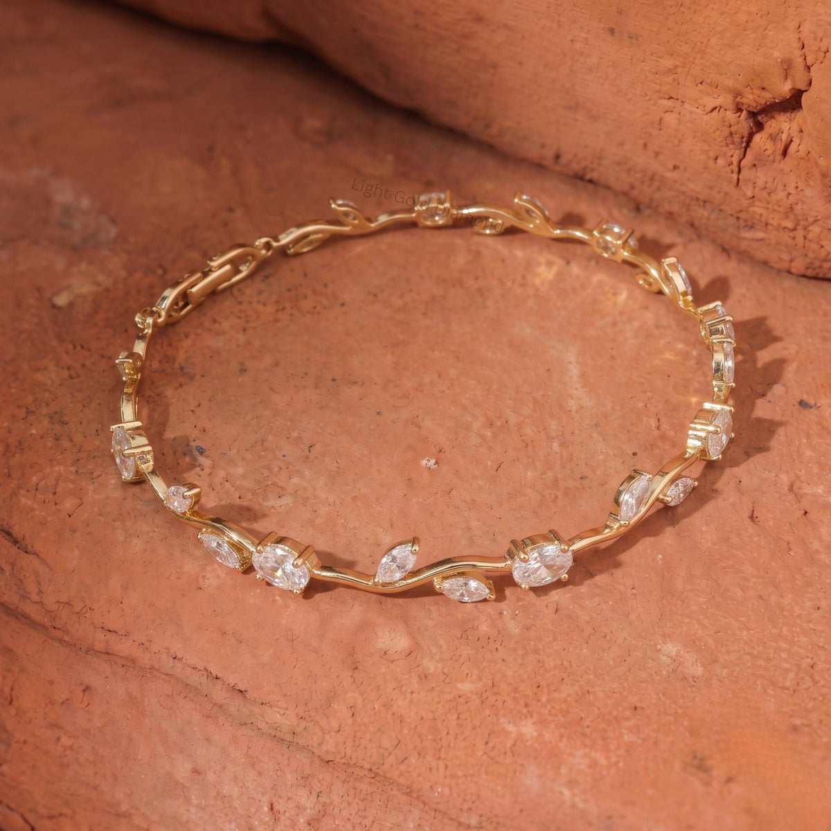 14K Gold Lab Grown Diamond Bracelet