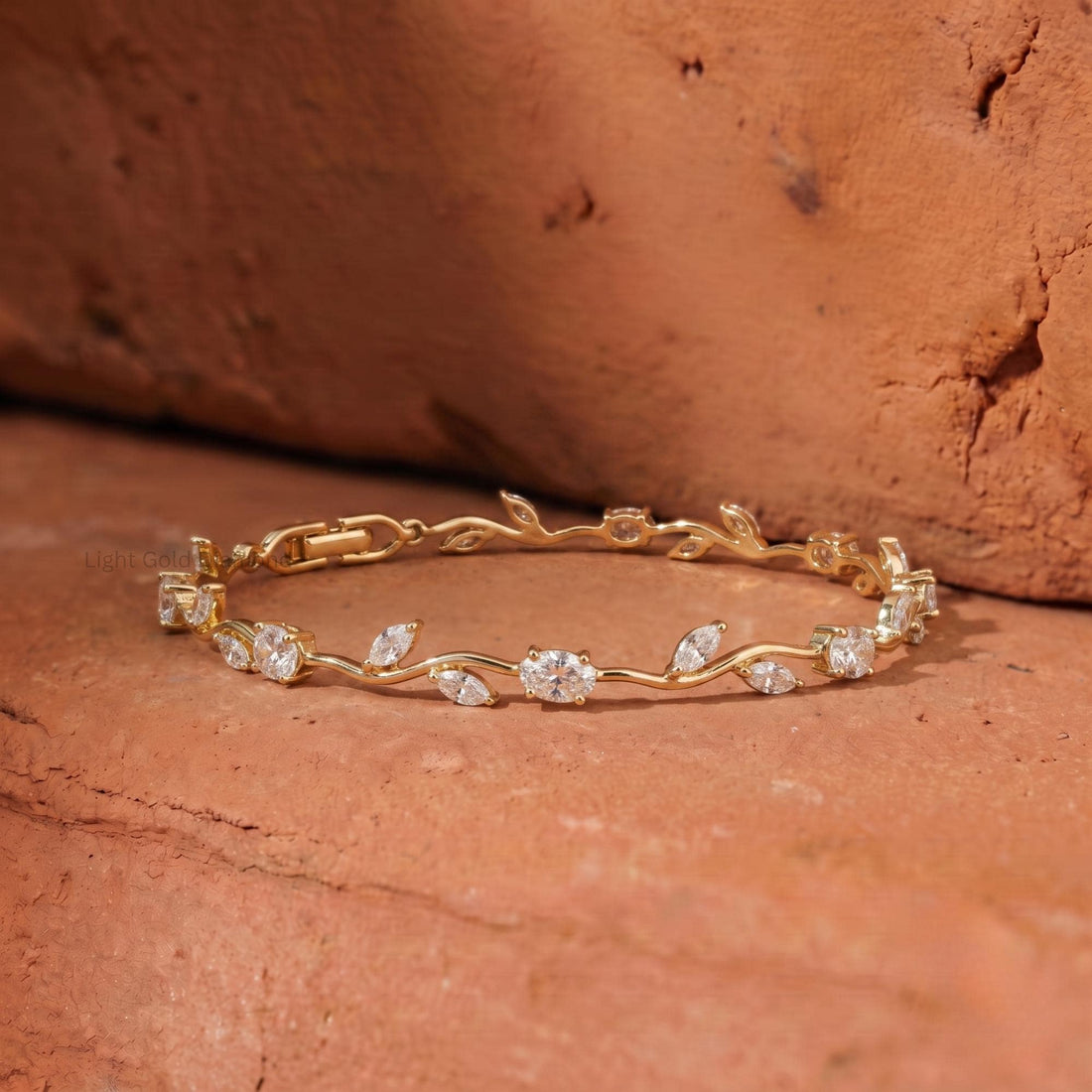 14K Gold Lab Grown Diamond Bracelet
