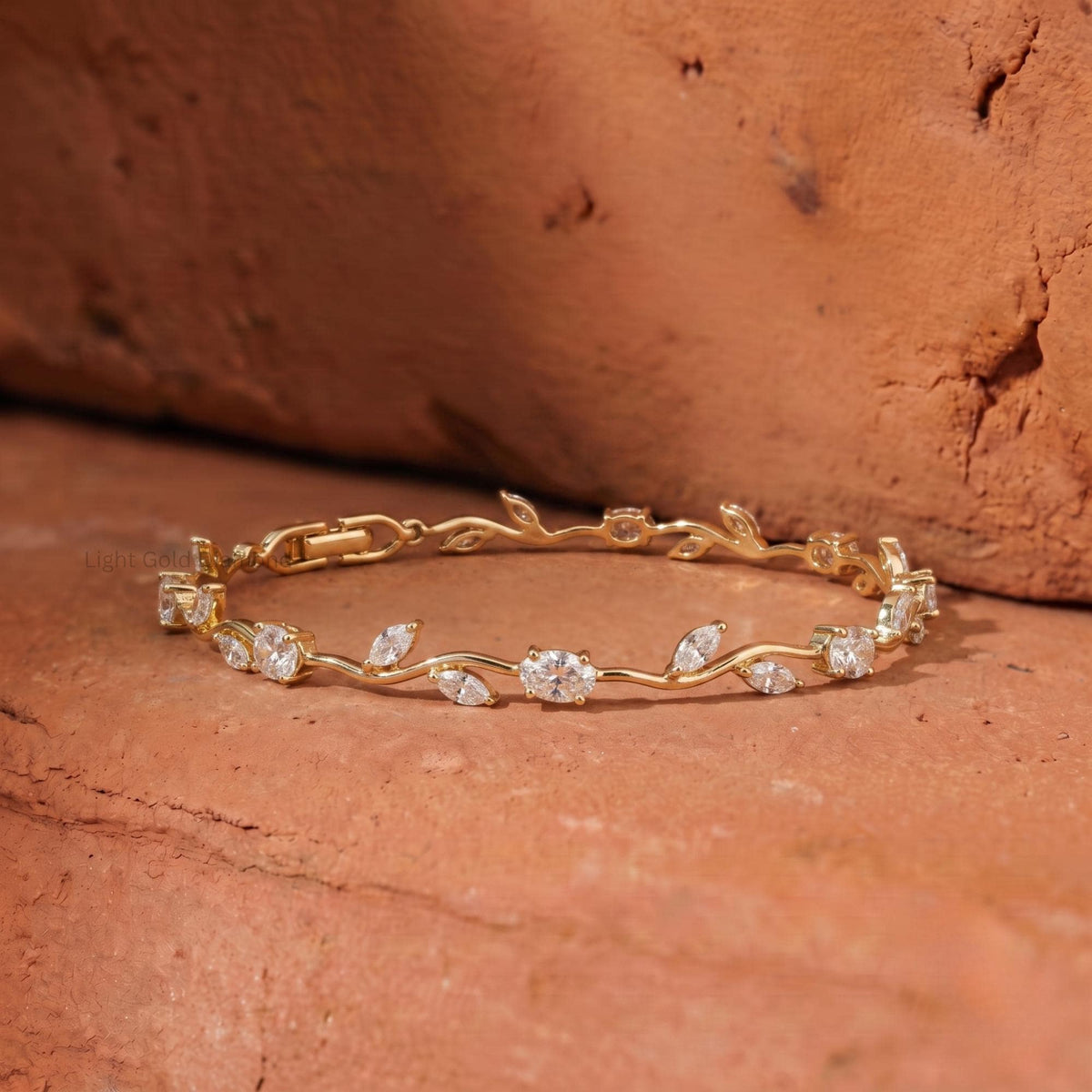 14K Gold Lab Grown Diamond Bracelet