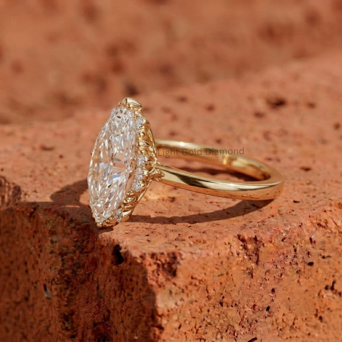1 TO 3 CT Lab-Grown Marquise Engagement Ring