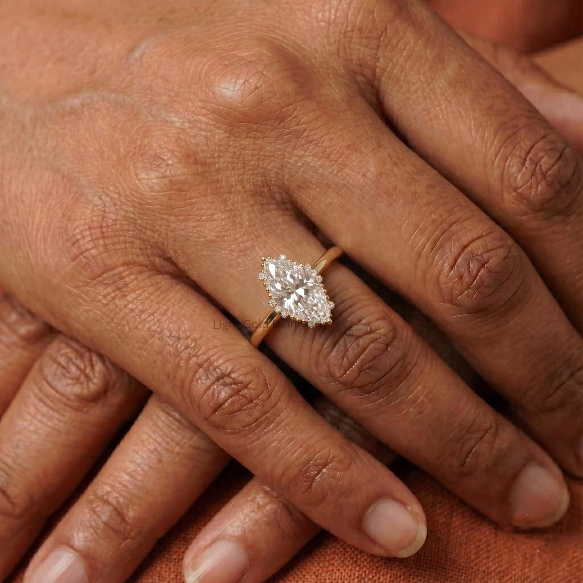 1 TO 3 CT Lab-Grown Marquise Engagement Ring