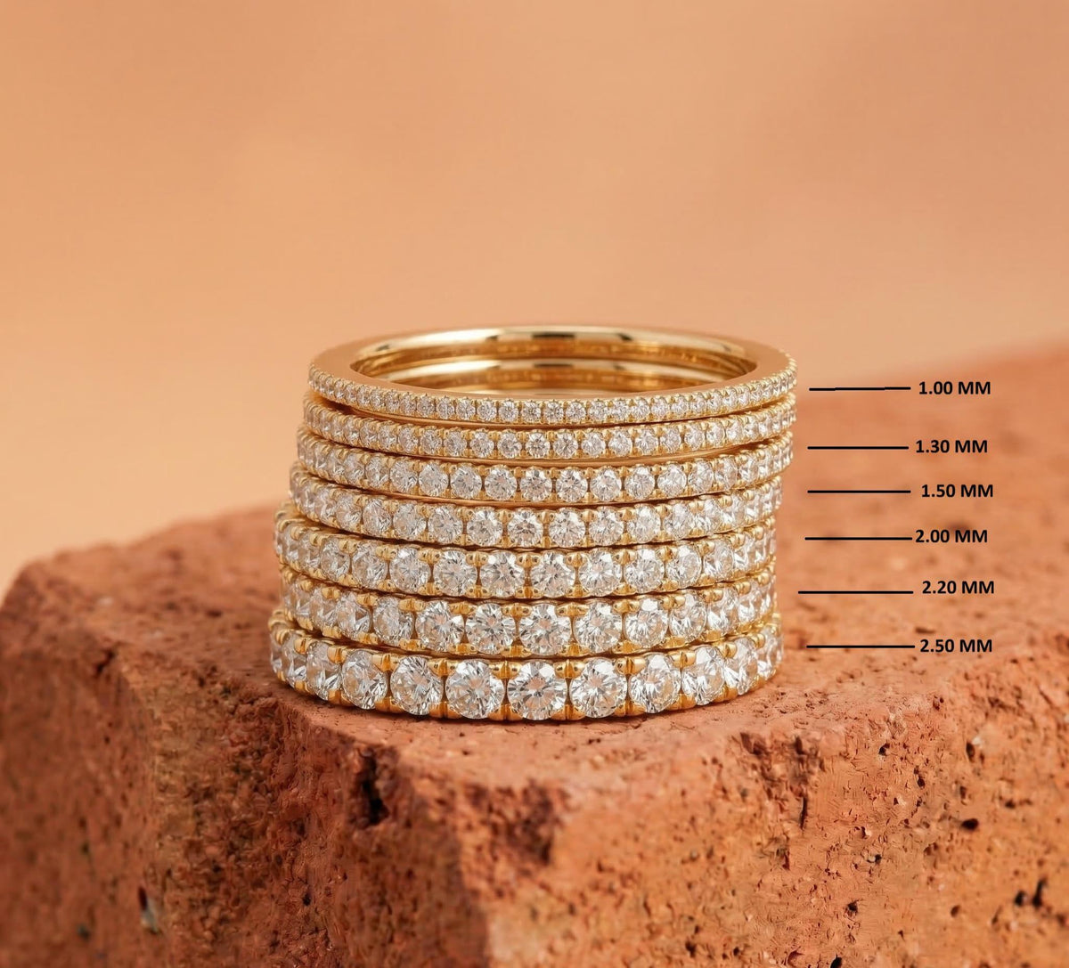 Lab Grown Pave Round Diamond Eternity Band